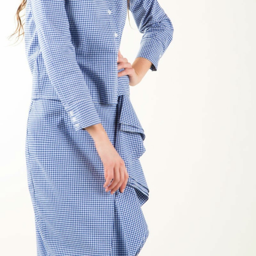 Gingham Ruffle Skirt - Picture 5 of 6